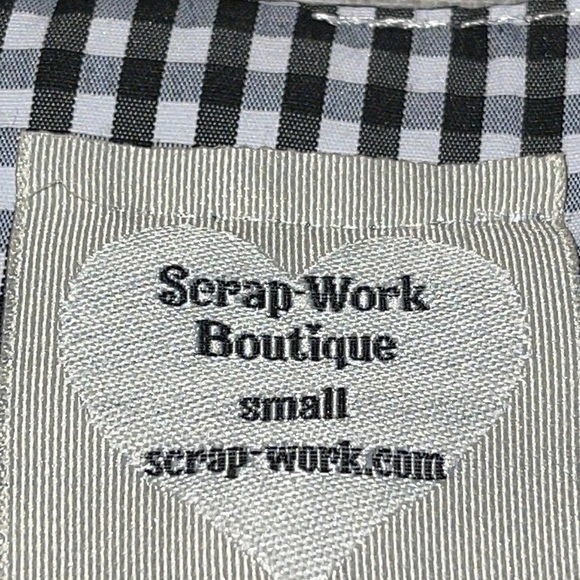 Scrap Work Boutique Gingham Bell Sleeve Blouse Sz. S - Picture 11 of 16